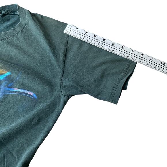 Vintage The Big Bad Wolf Busch Gardens T-Shirt Men’s Small Green Roller Coaster - Picture 9 of 10